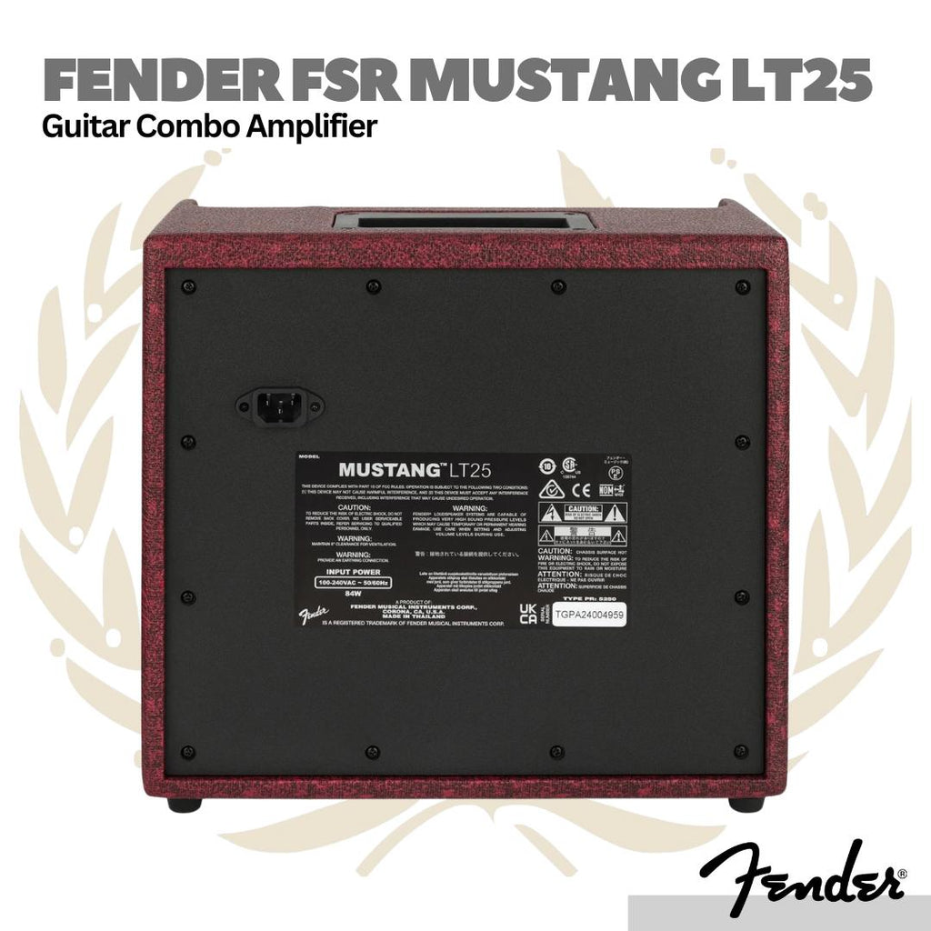 Fender Mustang LT25 Guitar Combo Amplifier - Ampli Gitar Elektrik