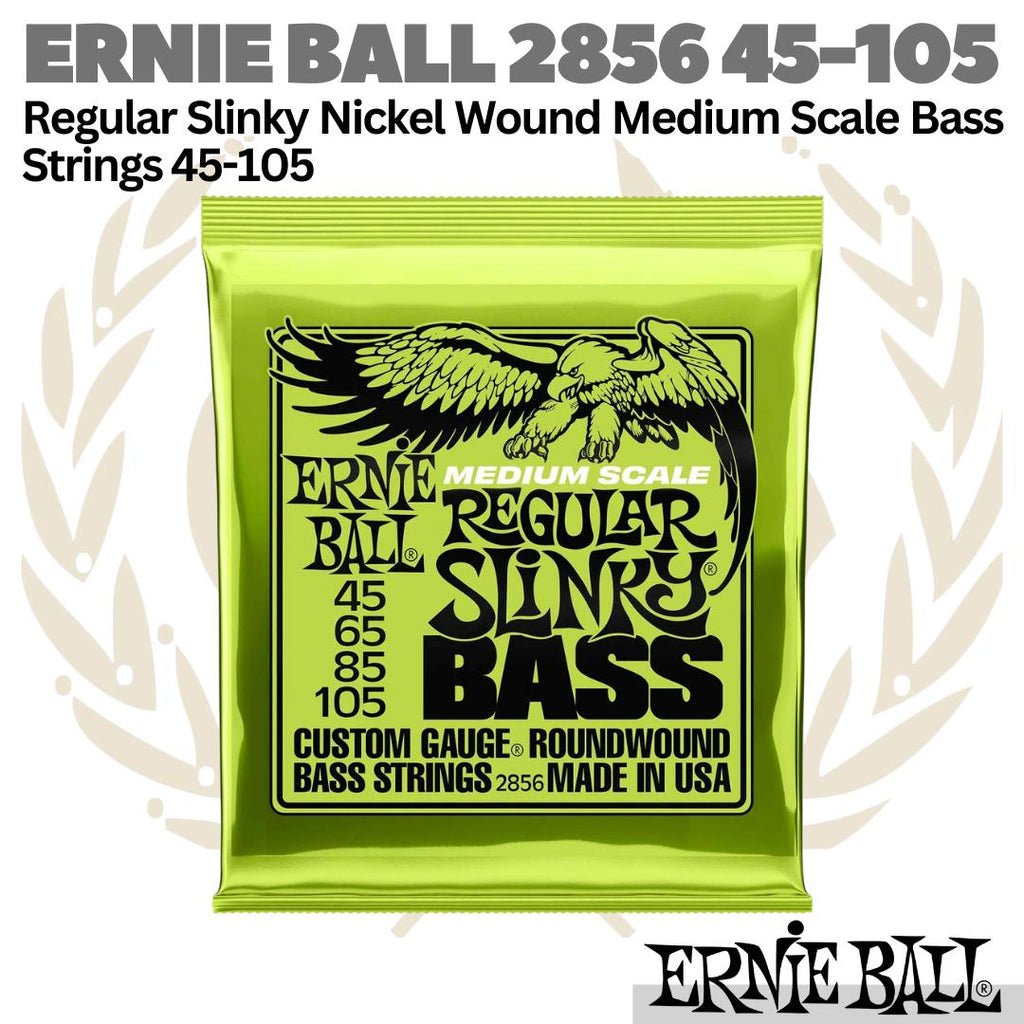 Ernie Ball 2856 Regular Slinky Nickel Wound Medium Scale Bass Strings