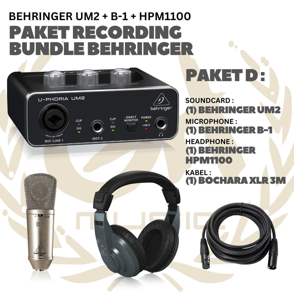 PAKET RECORDING BUNDLE BEHRINGER - PAKET REKAMAN ALL BEHRINGER