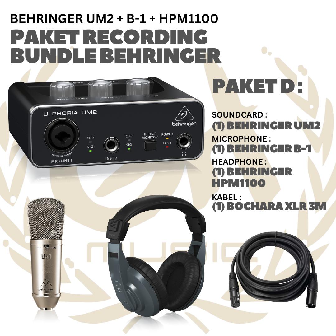 PAKET RECORDING BUNDLE BEHRINGER - PAKET REKAMAN ALL BEHRINGER