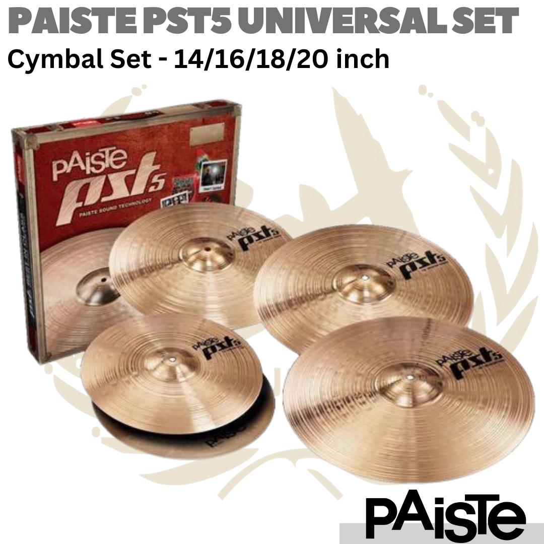 PAISTE PST5 UNIVERSAL Cymbal Set | Simbal 14, 16, 18, 20 inch PST 5
