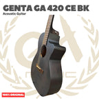 Genta GA 420 CE BK Acoustic Guitar - Gitar Akustik Genta GA420CE BK Original Asli