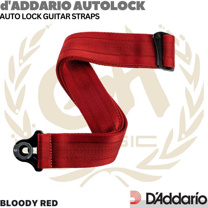 D'ADDARIO Auto Lock Nylon Guitar Strap | Strap Nilon Gitar