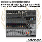 Behringer Xenyx X1832USB Premium 18 Input 3 Bus Mixer USB Interface