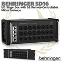 BEHRINGER SD16 Stage Box w/ 16 MIDAS Preamp 8 Outputs | AES50 ULTRANET