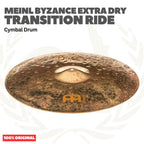 MEINL B21TSR Byzance Extra Dry Transition Ride Cymbal 21 inch - Simbal Drum