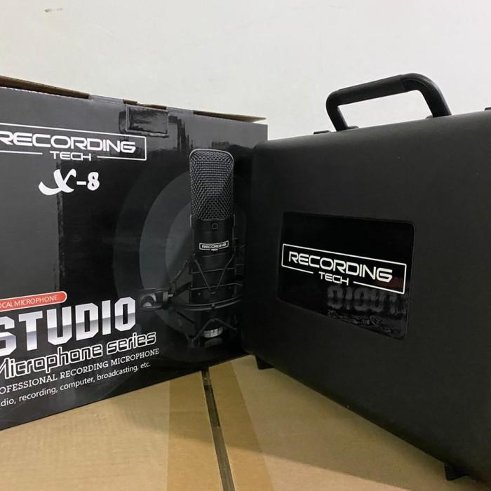 XLR CONDENSER MIC RECORDING TECH X8 MICROPHONE RECORDING DAN PODCAST