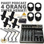 PAKET PODCAST 4 ORANG MURAH BERKUALITAS PM360 / BM800 + RT ELEGANT 6 MK2