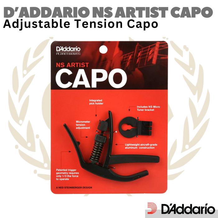 D'ADDARIO PW-CP-10 NS ARTIST Guitar Capo | Kapo Gitar