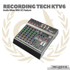 Recording Tech KTV6 With VC Feature - 6 Channel Audio Mixer