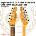 Squier FSR Classic Vibe 60s Custom Telecaster Electric Guitar - Gitar Listrik Elektrik Original Asli