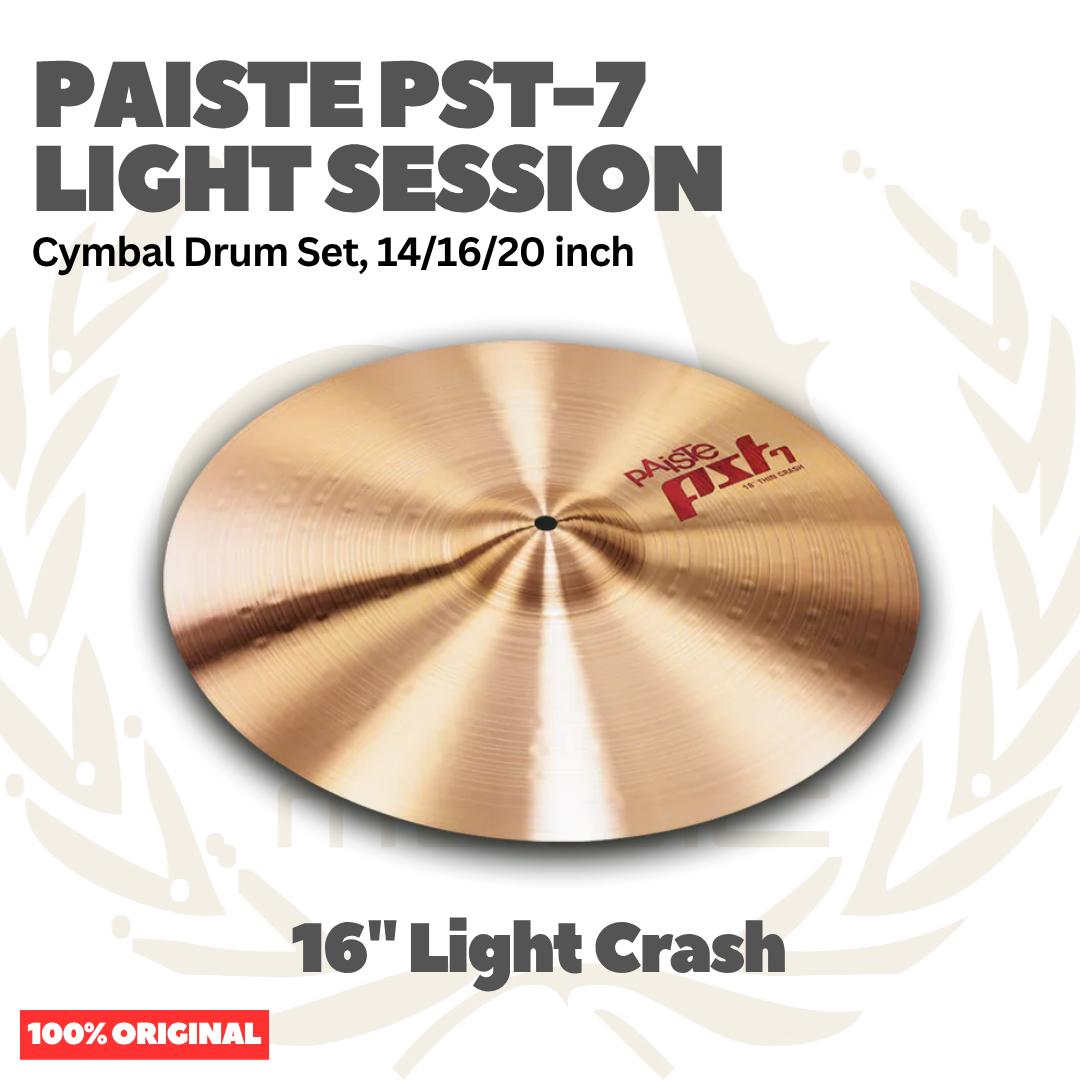 Paiste PST-7 Light Session Cymbal Drum Set 14,18,20 inch - Set Simbal Drum PST7