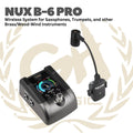 NUX B-6 PRO Wireless System for Saxophones, Trumpets, and other Brass/Wood-Wind Instruments - Mic Wireless NUX B6 PRO untuk Alat Musik Tiup