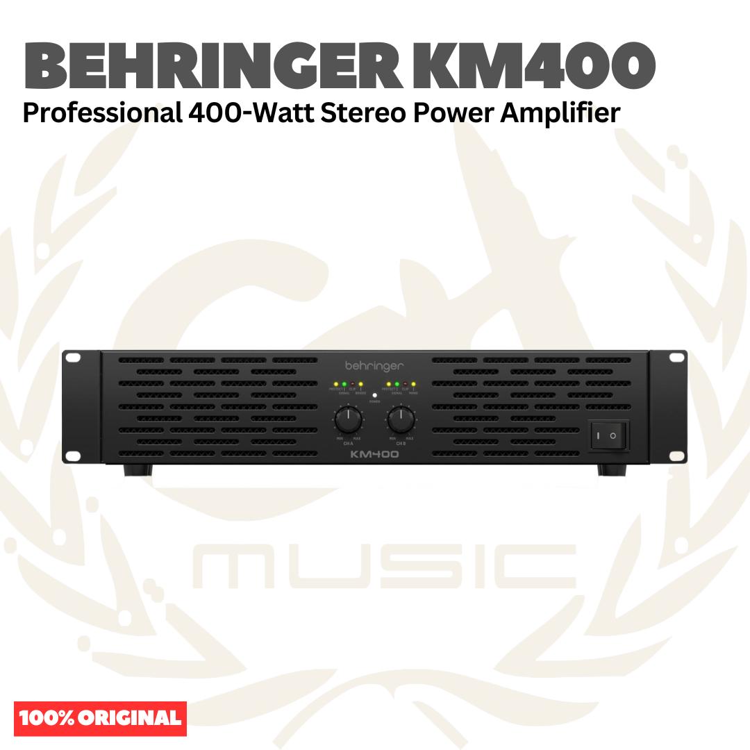 Behringer KM400 Professionall 400-Watt Stereo Power Amplifier