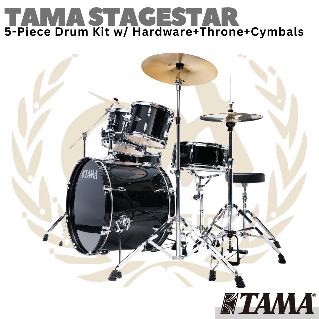 TAMA STAGESTAR 5 Piece Drum Set Kit + Cymbal | ST52H6C Stage Star