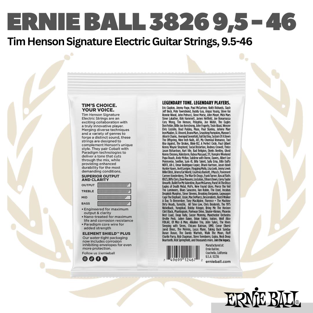 Ernie Ball 3826 9.5 - 46 Tim Henson Signature Electric Guitar Strings - Senar Gitar