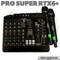 RECORDING TECH PRO SUPER RTX6 Plus Audio Mixer Wireless Microphone | RTX6+