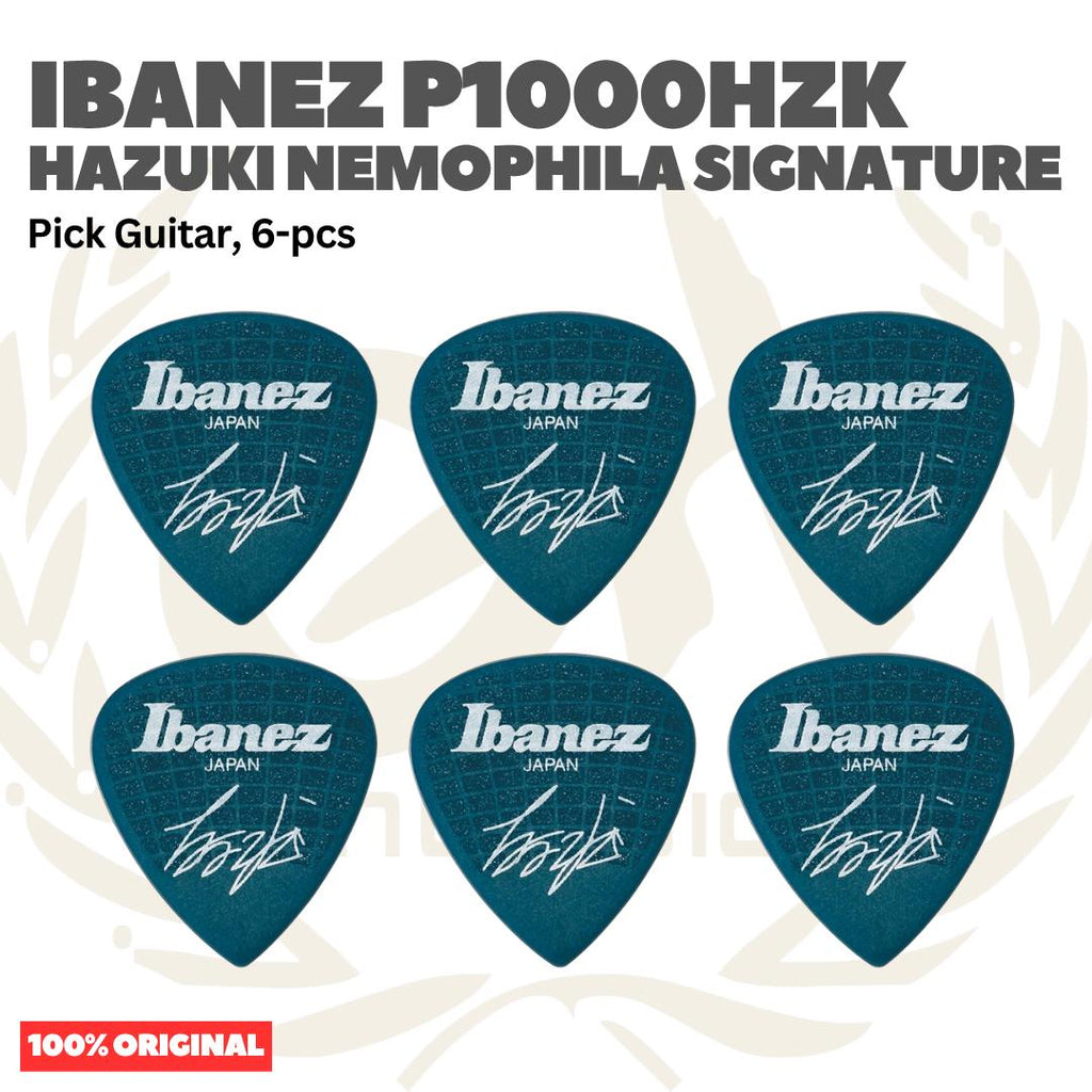 Ibanez P1000HZK HAZUKI Nemophila Signature Guitar Picks, 6-Pack - Pik Gitar isi 6