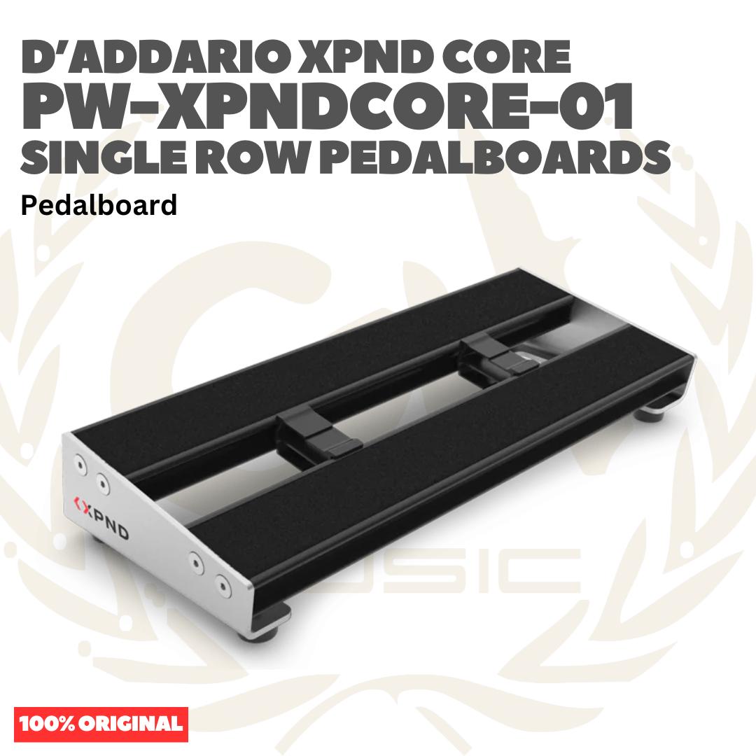 D'Addario PW-XPNDCORE-01 XPND Core Single Row Pedalboard - Pedal Board for Guitar Bass Effects