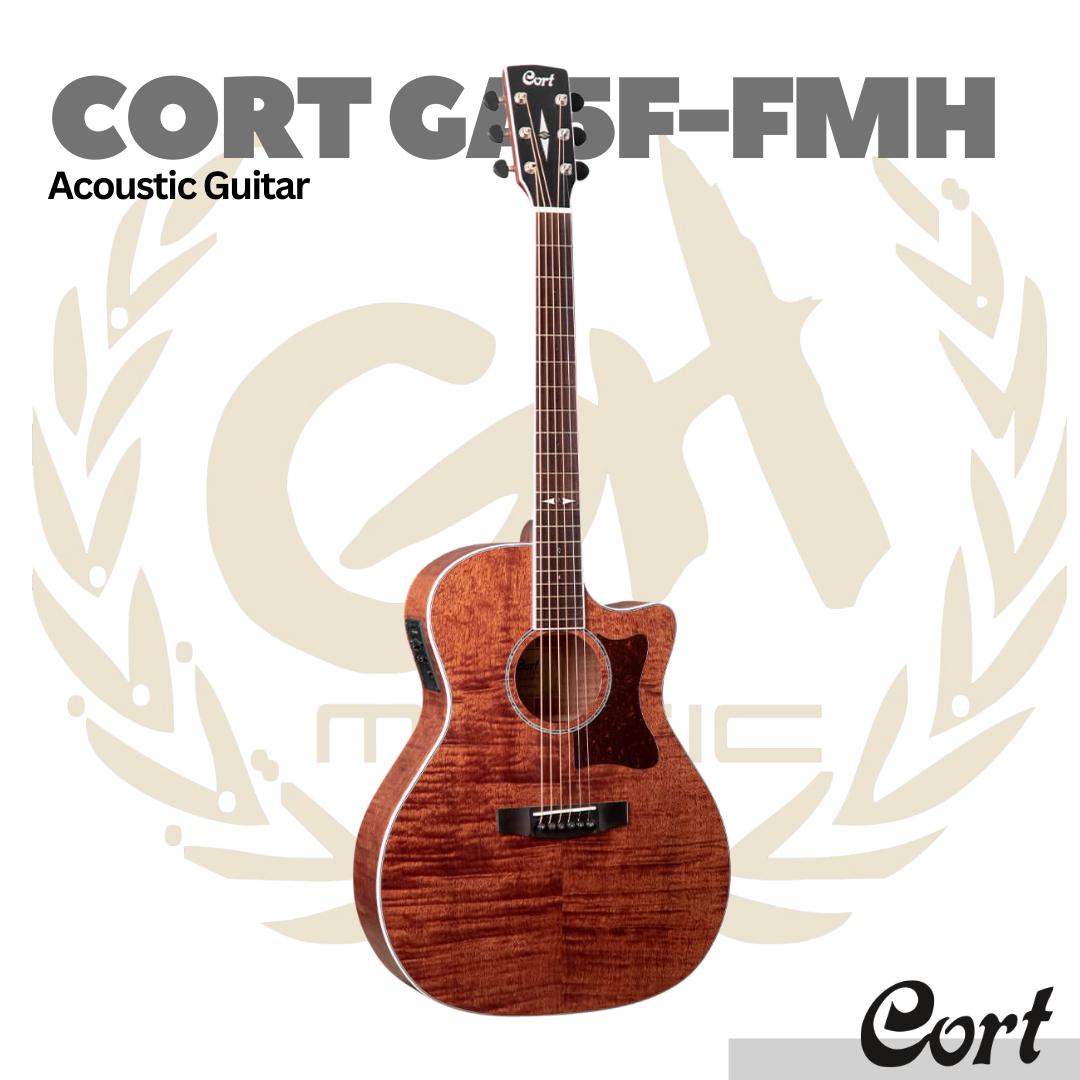 Cort Grand Regal GA5F-FMH Acoustic Guitar - Gitar Akustik