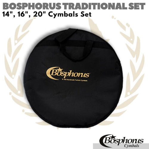 BOSPHORUS TRADITIONAL SET 14", 16", 20" Cymbals Hi hat Crash Ride