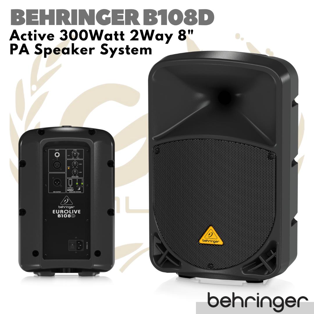 Behringer Eurolive B108D Active 300W 8 inch PA Speaker | Aktif B108 D