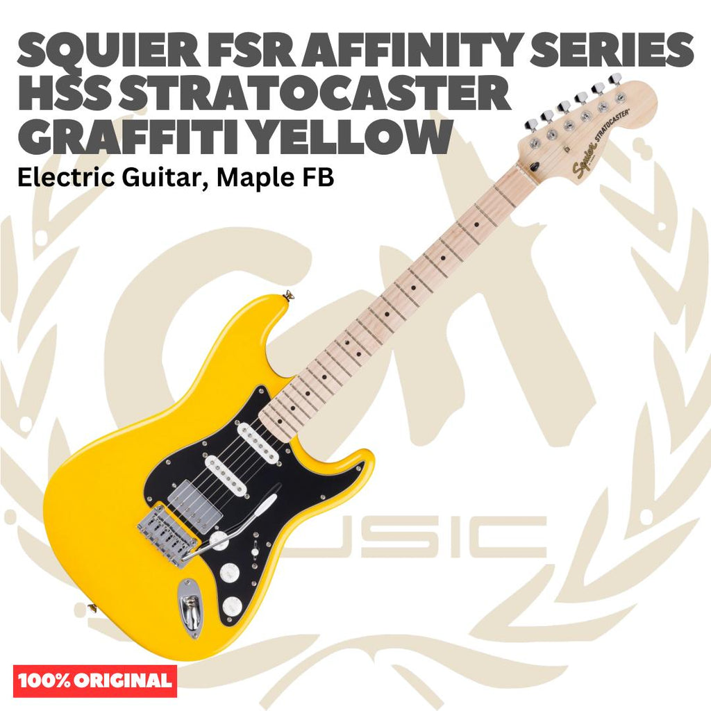 Squier FSR Affinity Series Stratocaster HSS Electric Guitar - Gitar Listrik Elektrik Original Asli
