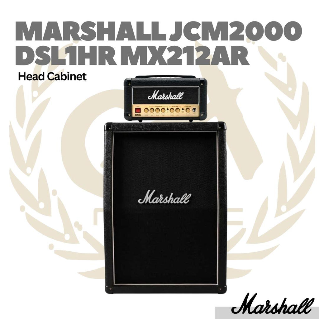 Marshall JCM2000 DSL1HR + MX212AR Head Cabinet Guitar Amplifier