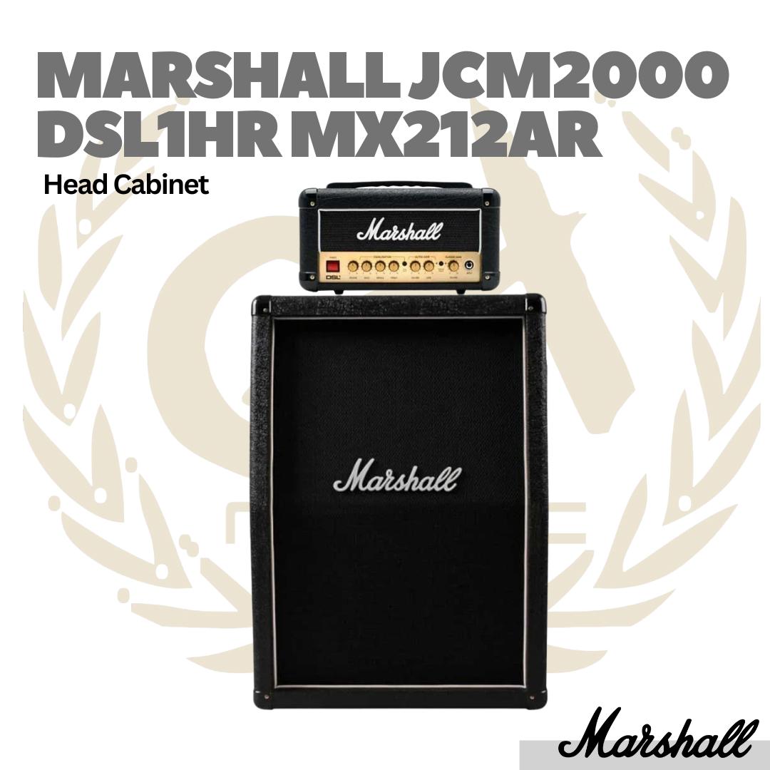 Marshall JCM2000 DSL1HR + MX212AR Head Cabinet Guitar Amplifier