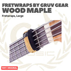 FretWraps by Gruv Gear 1PK-LIT-LG - String Muters, Wood Maple, Large