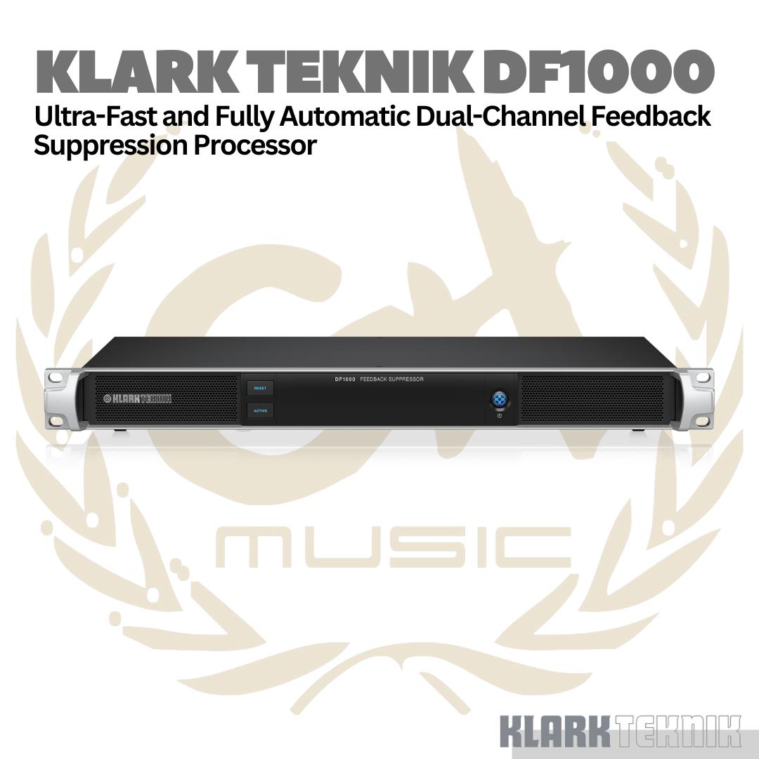 Klark Teknik DF1000 Ultra-Fast And Fully Automatic Dual-Channel Feedback Suppression Processor