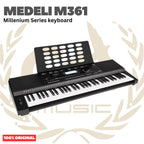 MEDELI M361 61-Keys Millenium Series Keyboard Portable - M 361 Keyboard Original Asli