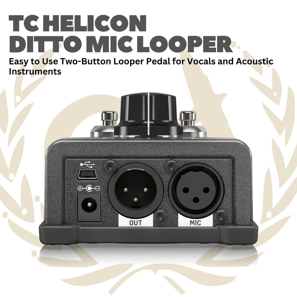 TC Helicon Ditto Mic Looper - Efek Gitar Bass Pedal