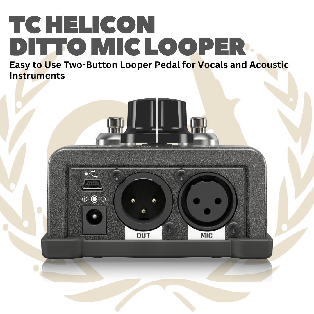 TC Helicon Ditto Mic Looper - Efek Gitar Bass Pedal