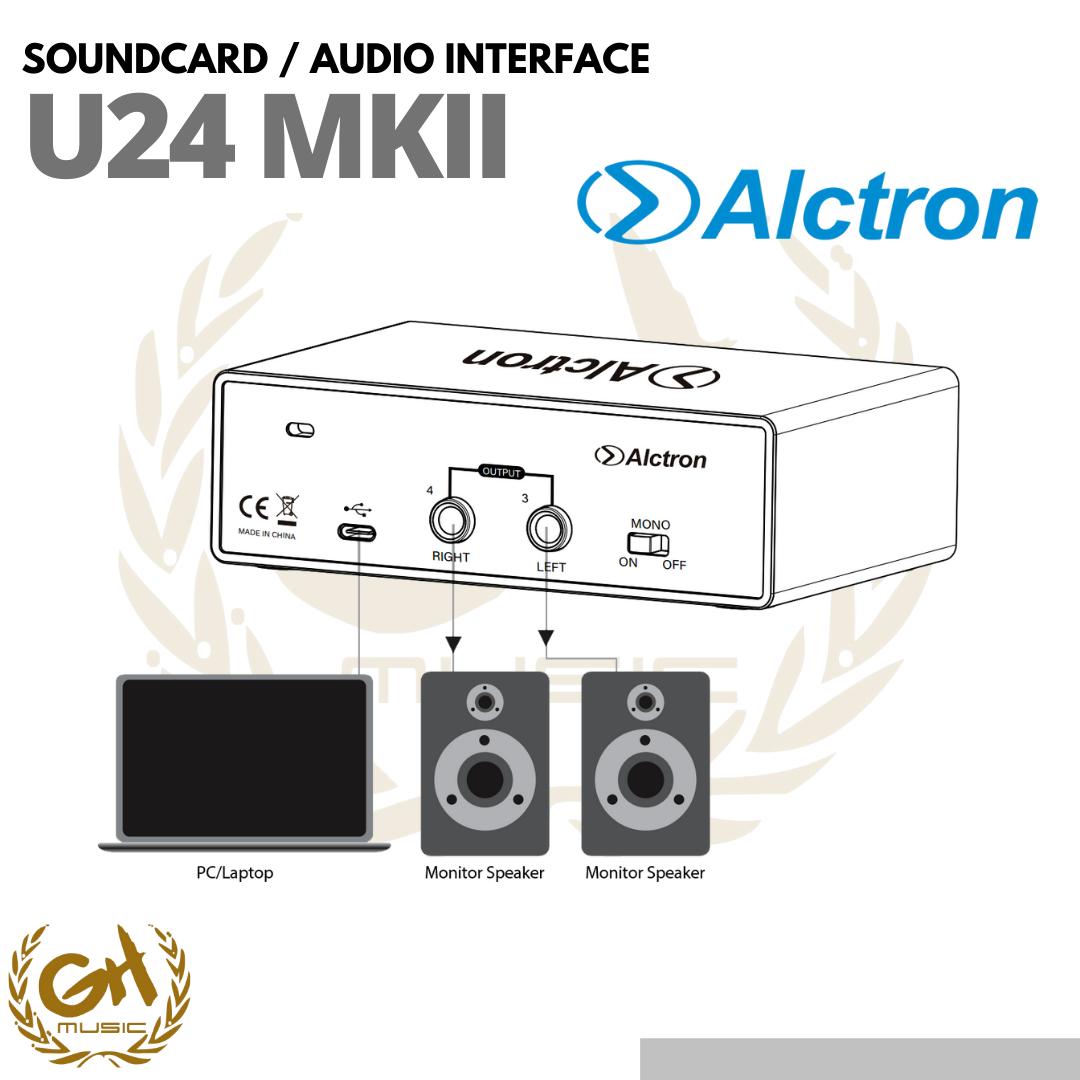 Alctron U24MK2 USB Audio Interface - Soundcard U24MKII