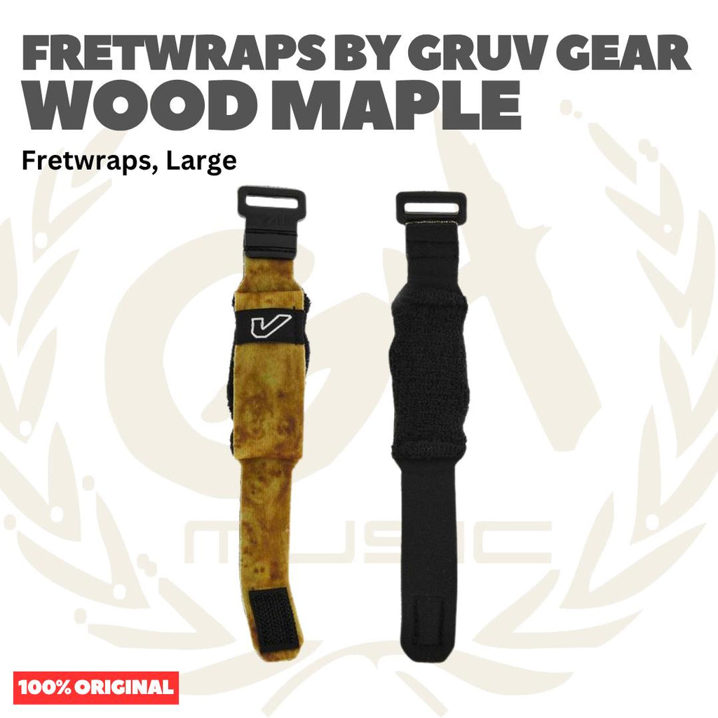 FretWraps by Gruv Gear 1PK-LIT-LG - String Muters, Wood Maple, Large
