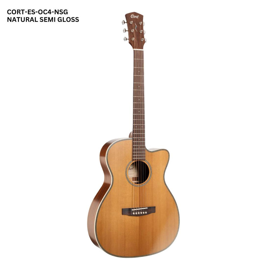 Cort ES-OC4 Essence Series Acoustic Electric Guitar - Gitar Akustik dengan Preamp
