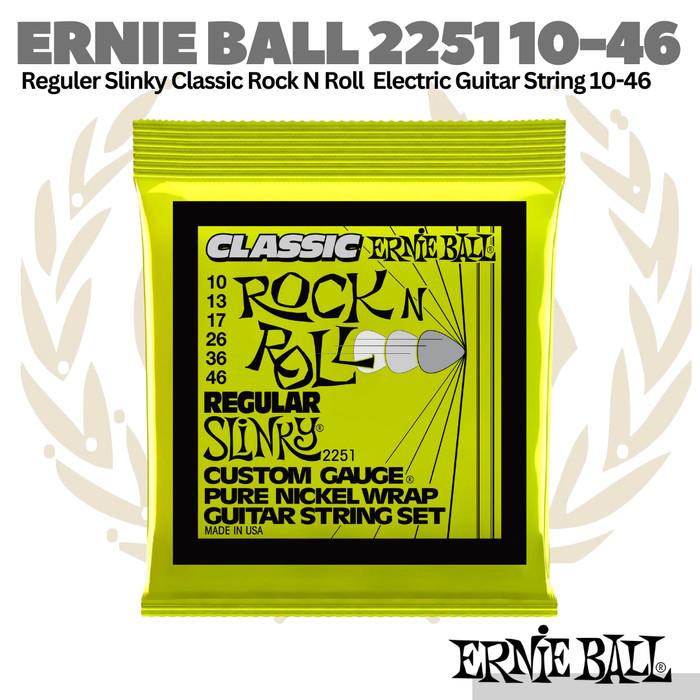 Ernie Ball 2251 Rock n Roll Nickel Wrap Electric Guitar Strings, 10-46