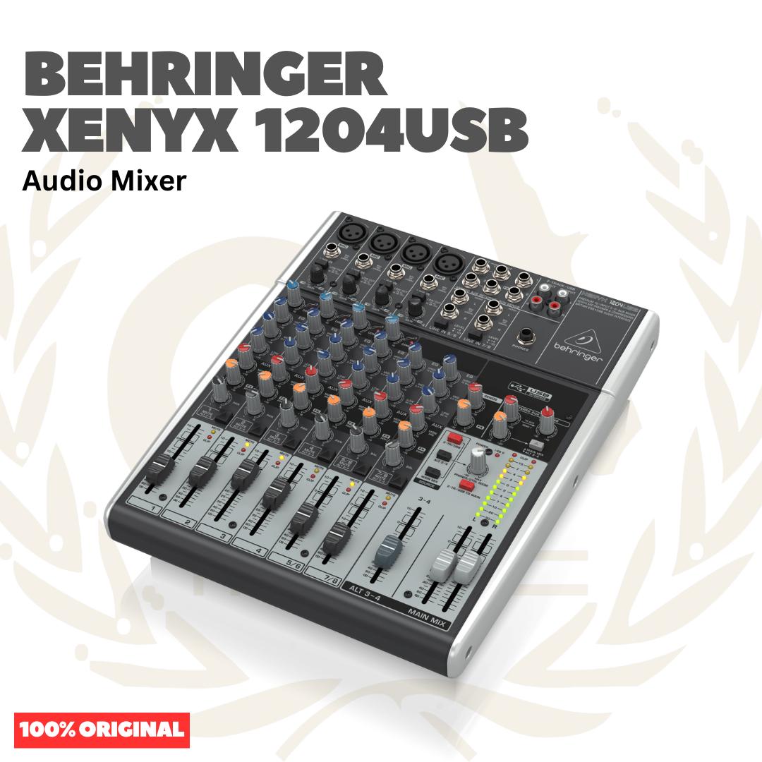 Behringer XENYX 1204USB Premium 12-Input 2/2-Bus Mixer - Audio Mixer