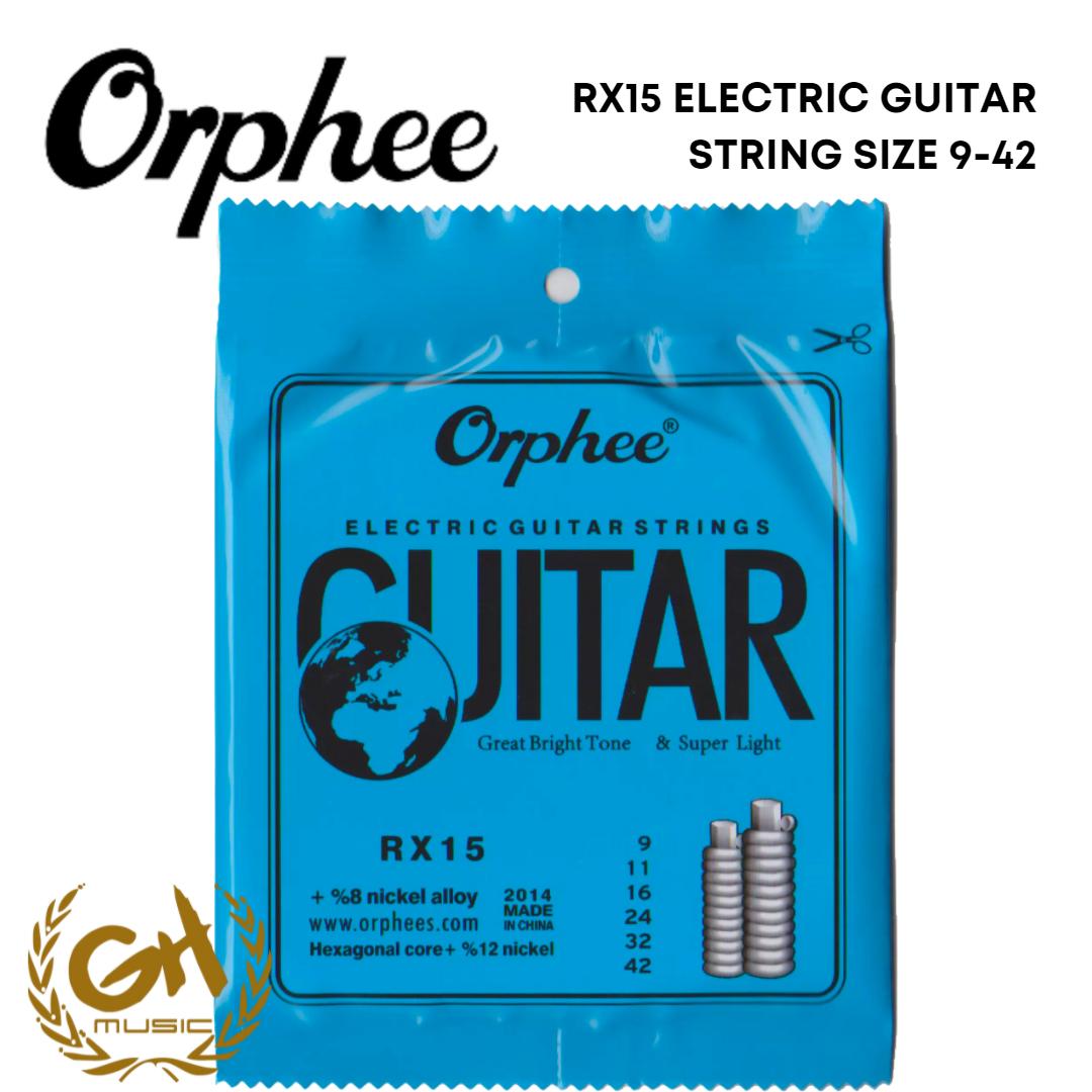 ORPHEE RX15 ELECTRIC GUITAR STRING, SIZE 9-42 | GHM