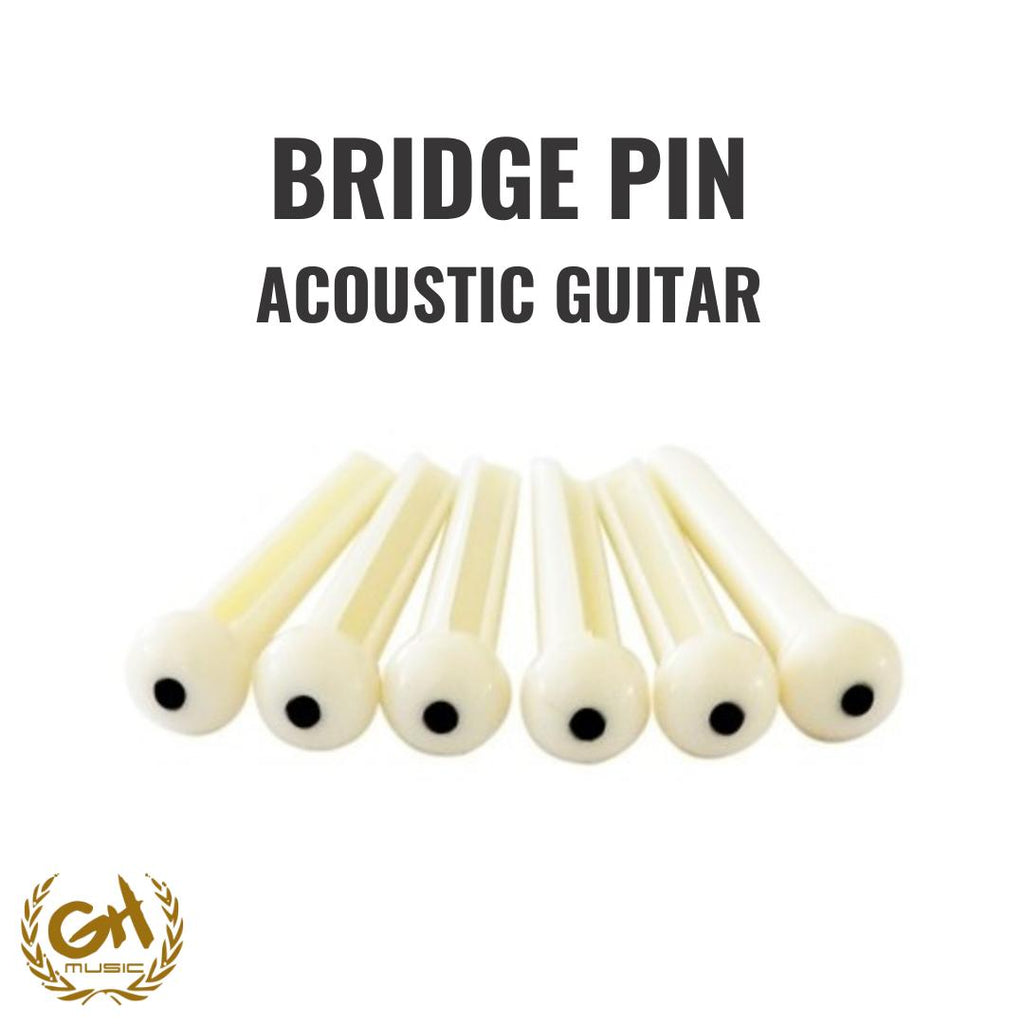 BRIDGE PIN ACCOUSTIC GUITAR (WHITE)