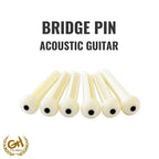BRIDGE PIN ACCOUSTIC GUITAR (WHITE)