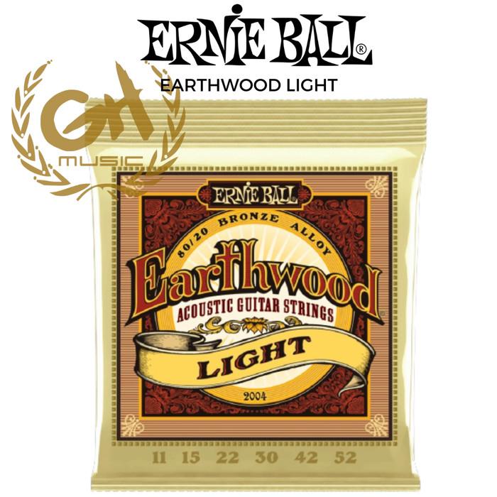 ERNIE BALL EARTHWOOD 2004 LIGHT 80-20 BRONZE ACOUSTIC GUITAR STRINGS 11-52