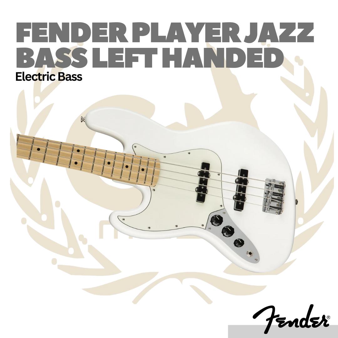 Fender Player Jazz Bass Left-Handed Guitar, Maple FB - Bass Elektrik