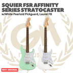 SQUIER FSR Affinity Series Stratocaster w/Pearloid Pickguard Electric Guitar - Gitar Listrik Elektrik Original Asli