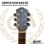 GENTA GCO 840 CE Acoustic Electric Guitar | Gitar Akustik With Preamp GCO840CE