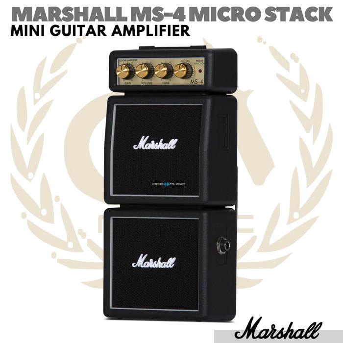 MARSHALL MS4 Micro Stack Mini Guitar Amplifier | Ampli Gitar Listrik