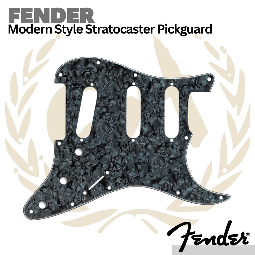 Fender 11-Hole Modern Style Stratocaster Pickguard, SSS 4 ply