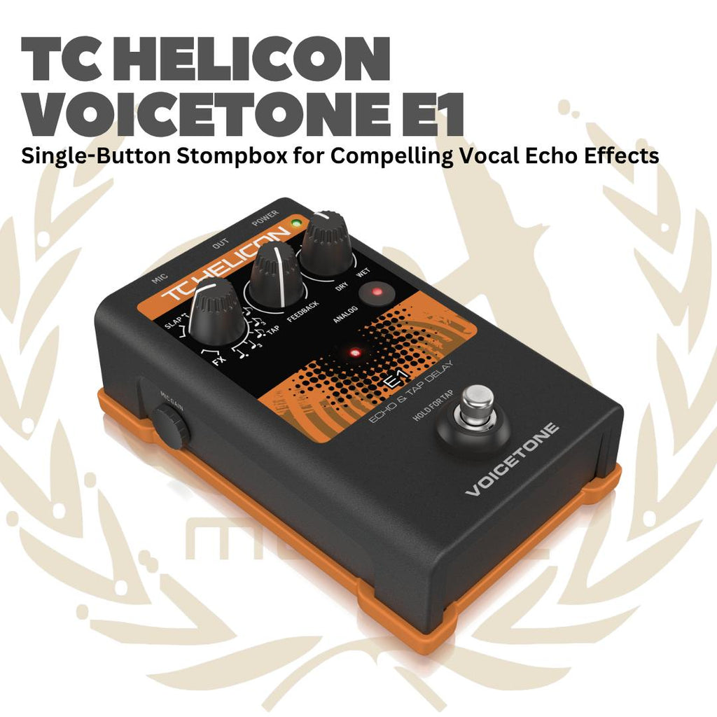 TC Helicon Voicetone E1 - E 1 Voice tone Efek Gitar Bass Pedal E-1