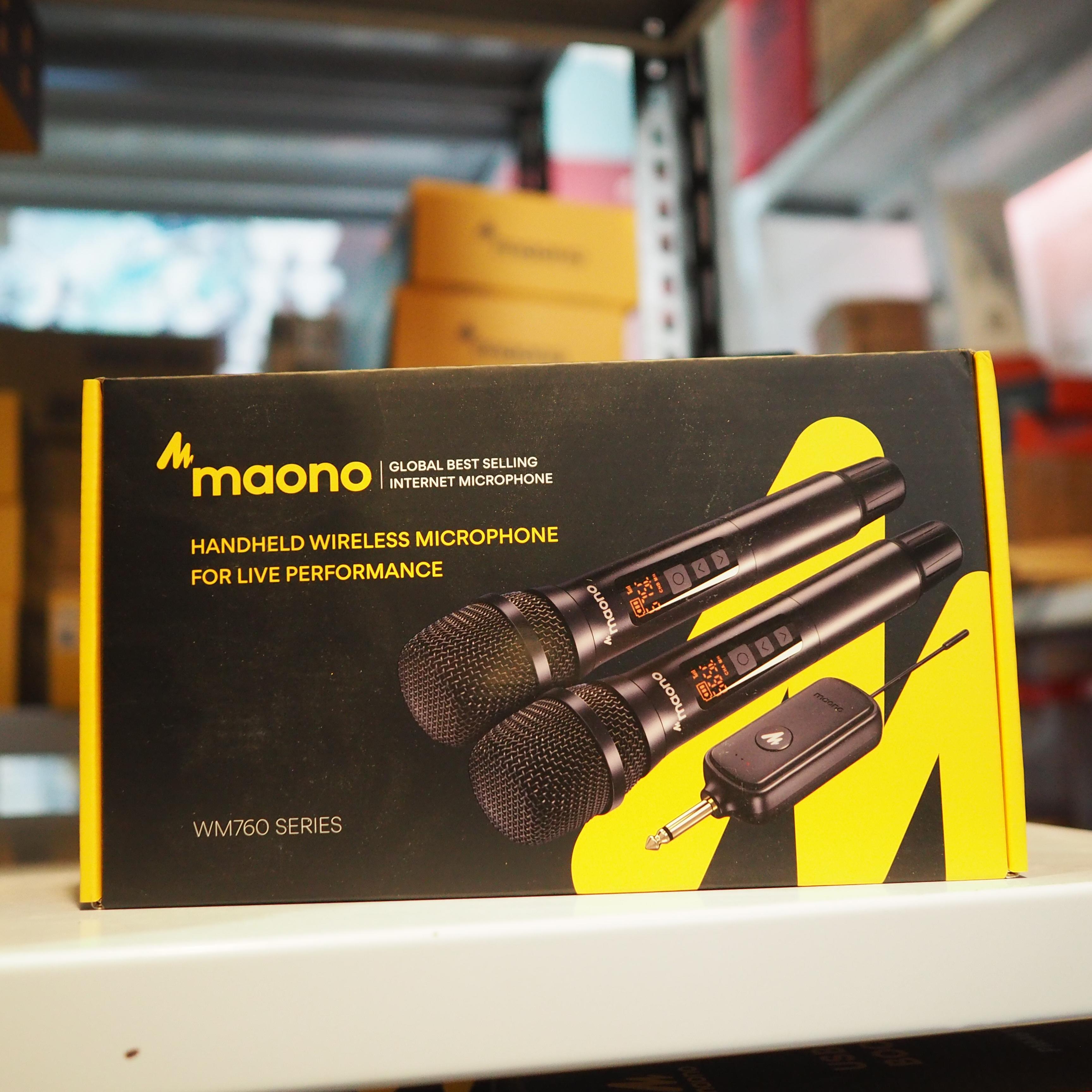 MAONO WM760 Handheld Wireless Dynamic Microphone System | werles murah A1 A2